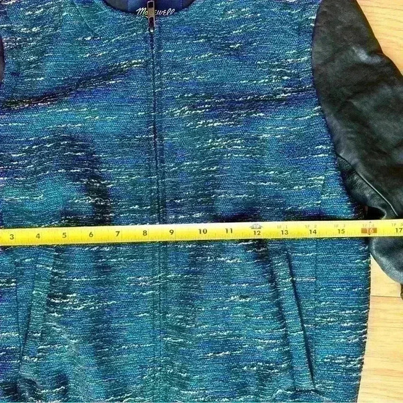 Maxwell Leather Tweed Moto Jacket - Picture 5 of 6